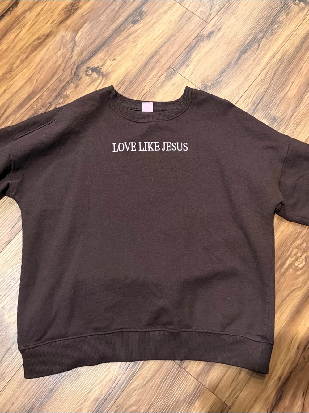 Love Like Jesus Crewneck Sweater brown